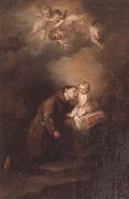 unknow artist The Christ child appearing to saint anthony of padua oil on canvas